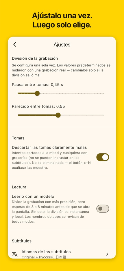 iPhone: ajustes de la aplicación