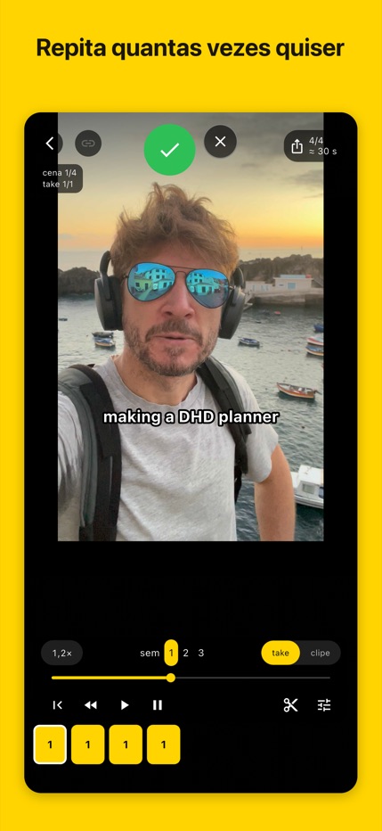 iPhone: escolher uma versão de cada frase